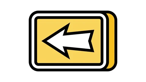 Button arrow color icon animation Stock Footage 224947252