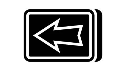Button arrow glyph icon animation Stock Footage 224872139