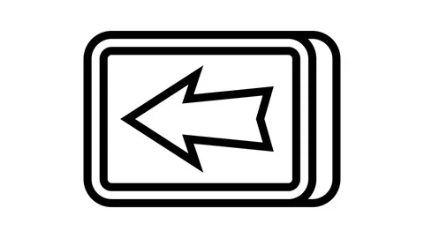 Button arrow line icon animation Stock Footage 224404792