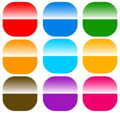 Button / badge / pin / tag / label shapes, elements Stock Illustration