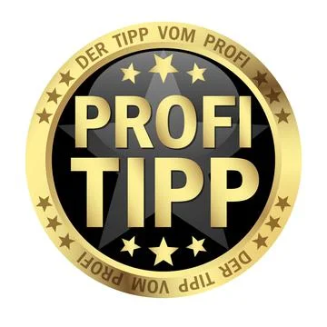 Button with banner Profitipp Stock Illustration