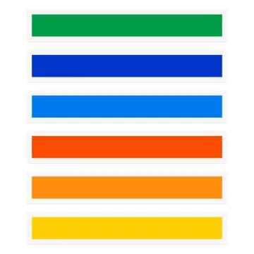 Button / banner rectangles with color combination. Navigation menu, horizonta Stock Illustration