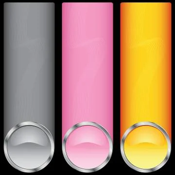 Button banners Stock Illustration