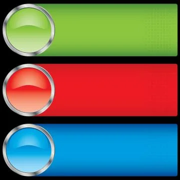 Button banners Stock-Illustration