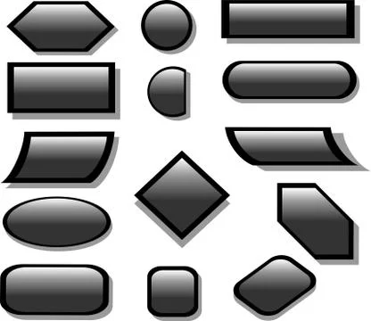 BUTTON BLACK Stockillustratie