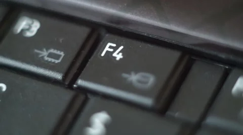 Button Black PC Keyboard Typing Stock Footage 47309725
