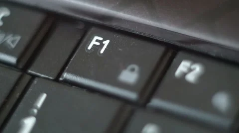 Button Black PC Keyboard Typing Stock Footage 47309729