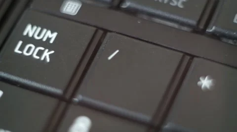Button / Black PC Keyboard Typing Stock Footage 47309827