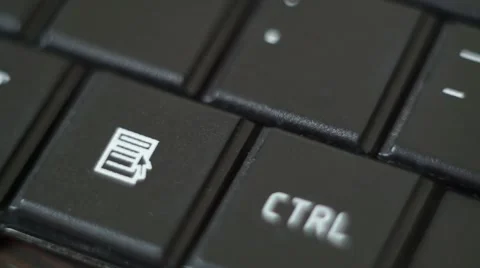 Button Black PC Keyboard Typing Stock Footage 47310059