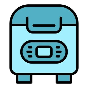 Button bread maker icon vector flat Stockillustratie