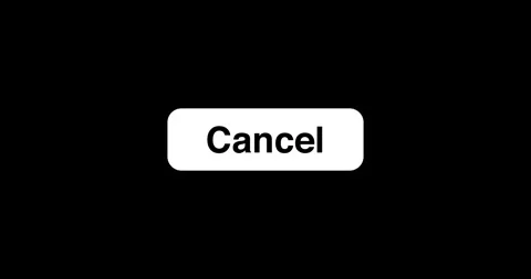 Button Click or press Cancel button on transparent background. Click on Can.. Stock Footage 329377369