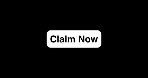 Button Click or press Claim Now button on transparent background. Click on .. Stock Footage 329377376