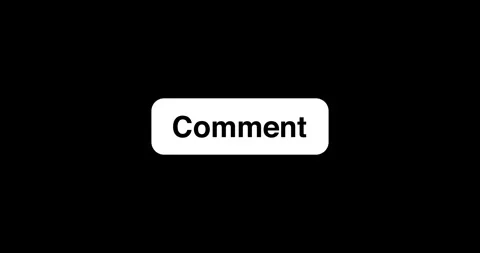 Button Click or press Comment button on transparent background. Click on Co.. Stock Footage 329416468