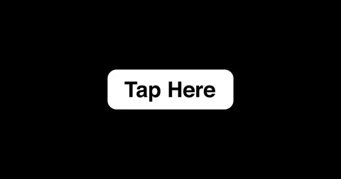 Button Click or press Tap Here button on transparent background. Click on T.. Stock Footage 329285882