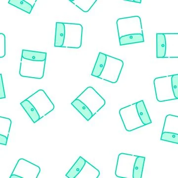 Button closed pocket vector seamless pattern Illustrazione stock