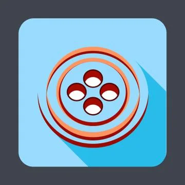 Button clothes concept background, cartoon style Stock Illustration