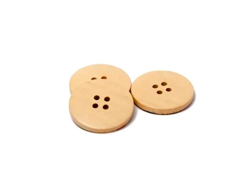 Button for clothes isolated on the white Stock Photos