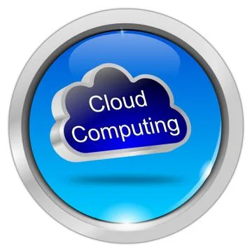 Button Cloud Computing Stock-Illustration