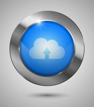 Button cloud Illustrazione stock