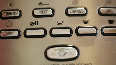 Button coffee Stock Footage 12517233