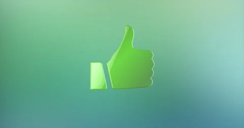 Like Button Color 3d Icon Stock Footage 66605659