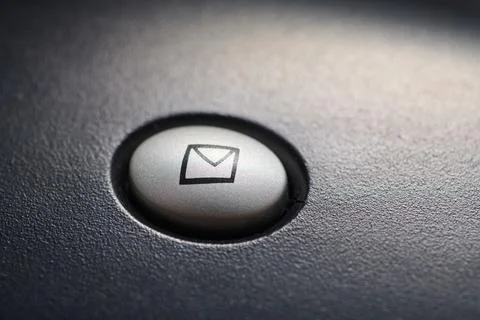 Button on a computer keyboard to access email Stock Photos