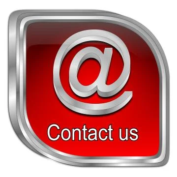 Button contact us - 3D illustration Stock Illustration
