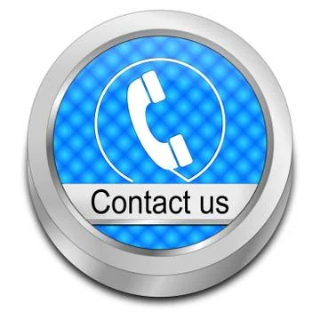 Button contact us - 3D illustration Stock-Illustration