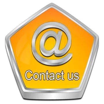 Button contact us - 3D illustration Stock Illustration