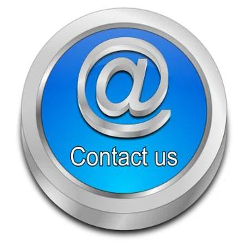 Button contact us - 3D illustration Stock Illustration