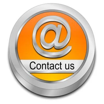 Button contact us - 3D illustration Stock Illustration