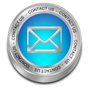 Button contact us - 3D illustration Stock Illustration