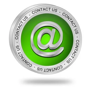 Button contact us Illustrazione stock