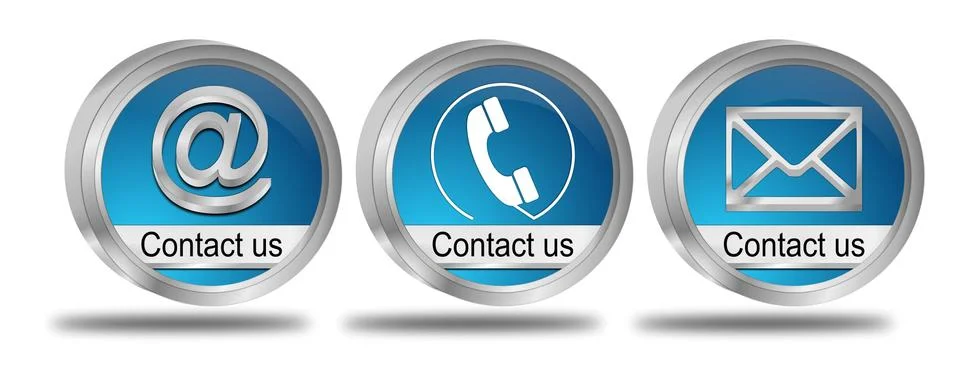 Button contact us Stock Illustration