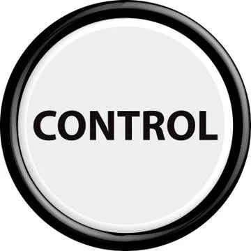 Button control Illustrazione stock