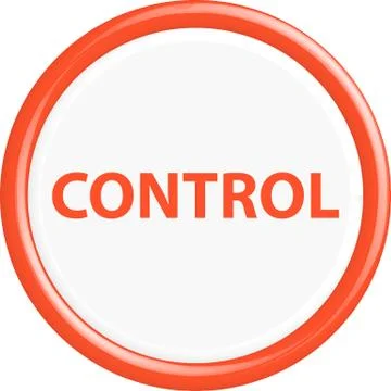 Button control Illustrazione stock