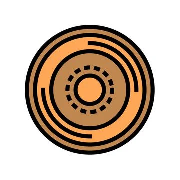 Button denim color icon vector illustration Stock Illustration