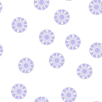 Button denim glyph vector seamless pattern Stock Illustration