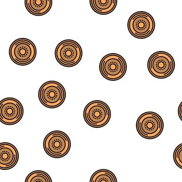 Button denim vector seamless pattern Stock Illustration