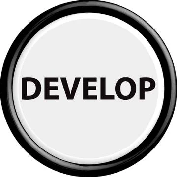 Button develop Illustrazione stock
