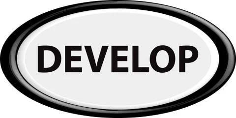 Button develop 스톡 일러스트