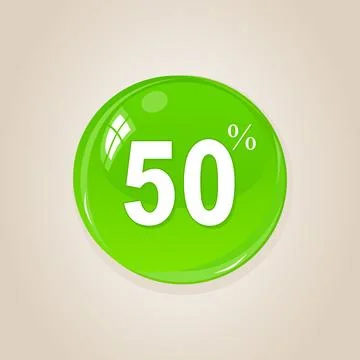 Button the discount Foto stock