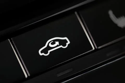 Button for distributing air flows in the passenger compartment - Image Stock Photos