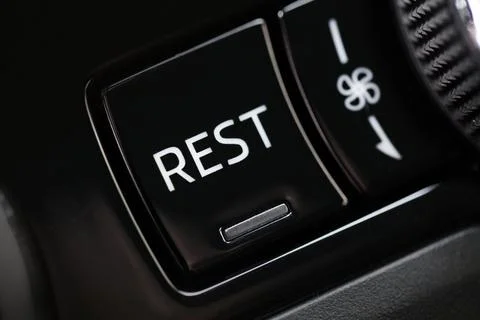 Button for distributing air flows in the passenger compartment - Image Photos
