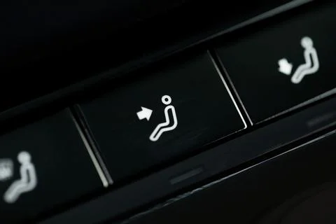 Button for distributing air flows in the passenger compartment - Image Stock Photos
