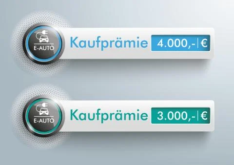 Button E-Auto Halftone Banners Kaufpraemie Stock Illustration