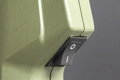 On off button electric switch Stock Photos