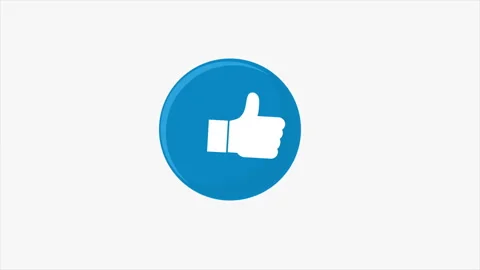 Like Button Emotion Icon Stock Footage 232199405