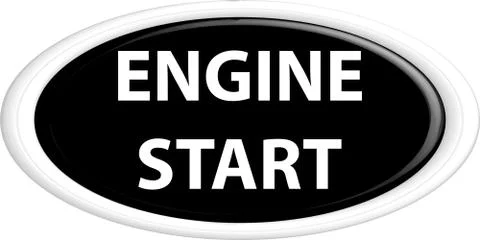 Button engine start Stock Illustration