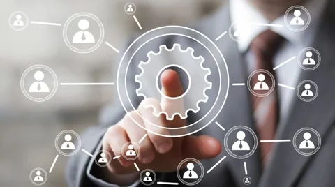 Button engineering business online communication icon Stock Footage 53023429